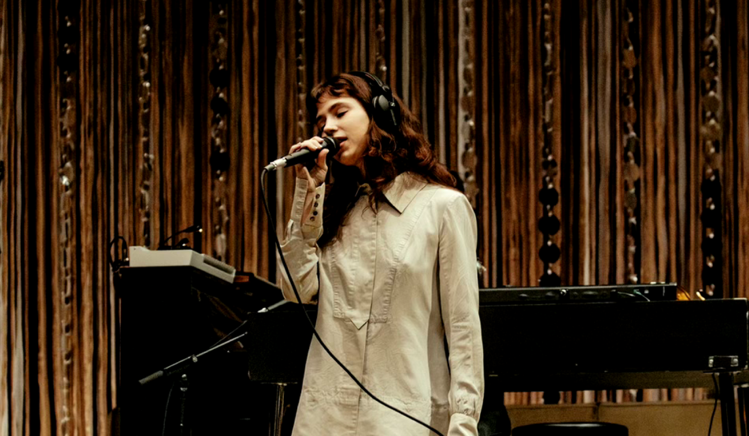 Artist performing